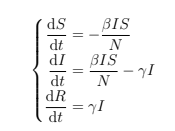 Equações diferenciais SIR Equações diferenciais SIR